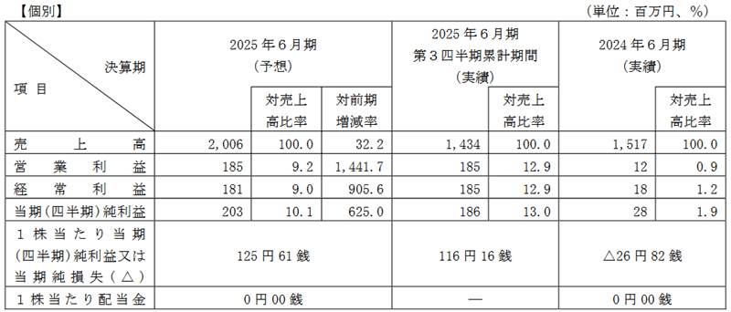 業績予想
