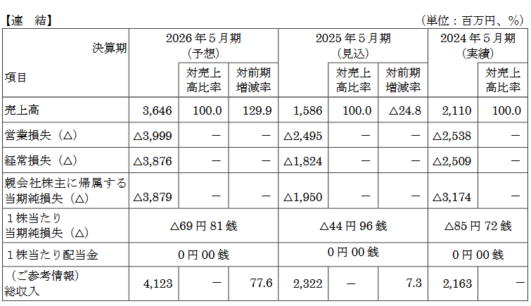 業績予想