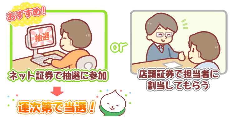 IPOの当選パターン
